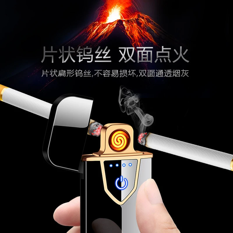 10 шт./лот usb зарядка сенсорный зондирующий переключатель электрическая зажигалка