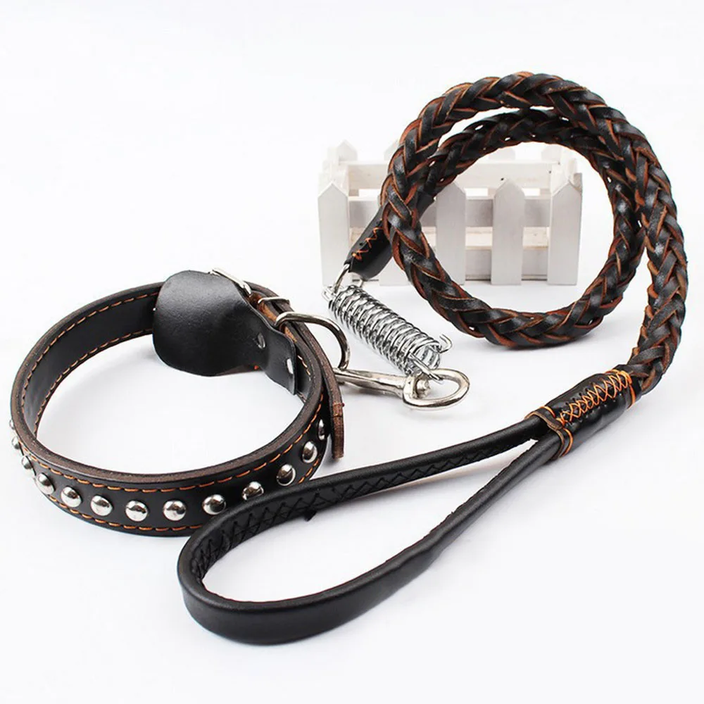 AdjustableLargeDogCollarwithAntiPullingTrainingLeashforLabradorFrenchBulldogLeatherBraidedPetDogLeashCollar-AliExpress15