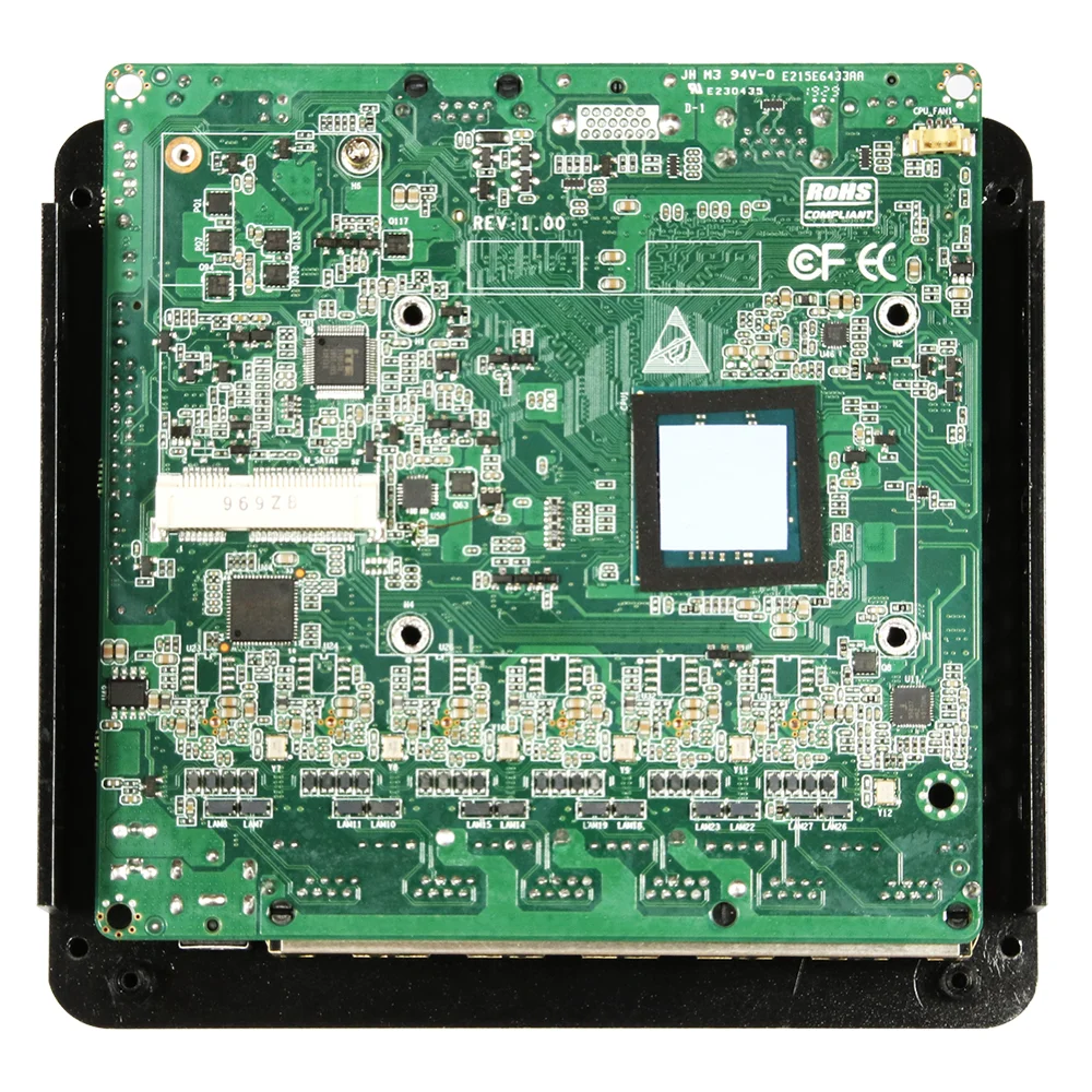 XCY межсетевой маршрутизатор Intel Celeron J1900 Мини ПК безвентиляторный четырехъядерный