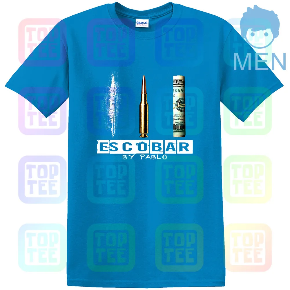 MEN-ROYAL BLUE Escobar By Pablo футболка Narcos Inspired Drug Lord Tee Cartel Мужская и женская летняя одежда для взрослых Размер: S-3Xl - Цвет: MEN-ROYAL BLUE