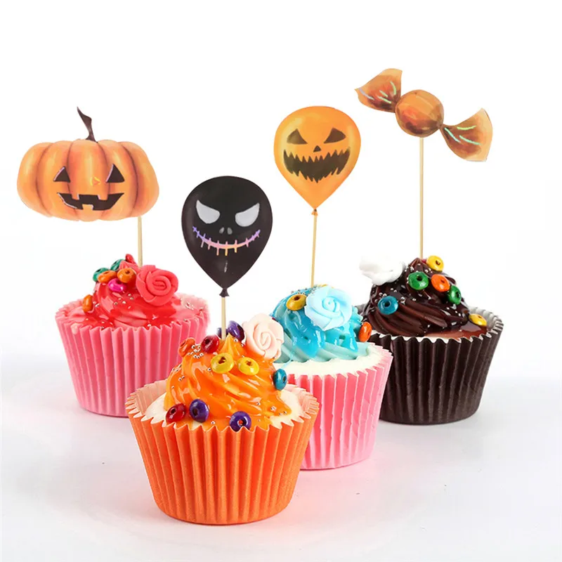 10 Pcs=1 Set Halloween Decorative Mask Photo Props Paper Pumpkin Bat Children Halloween Party Photo Props Mask Pumpkin/Spider