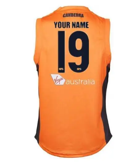 Print name number AFL GWS GIANTS домашний трикотаж размер S-3XL - Цвет: Print name number