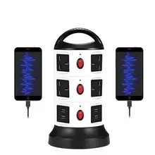 WINOMO Cylindrical Smart Electronic Power Strip Socket Portable 4 USB Ports Multifunctional Socket With UK Plug For Home Office WINOMO Cylindrical Smart Electronic Power Strip Socket Portable 4 USB Ports Multifunctional Socket With UK Plug For Home Office