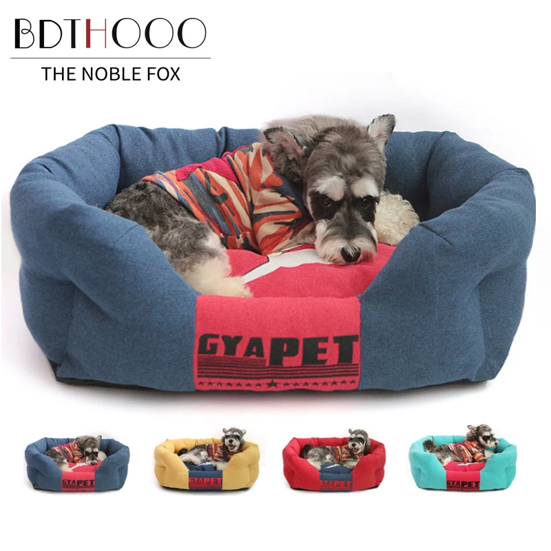 BDTHOOO 100% Cotton Pet nest Teddy dog small and medium sized four seasons universal bed | Дом и сад