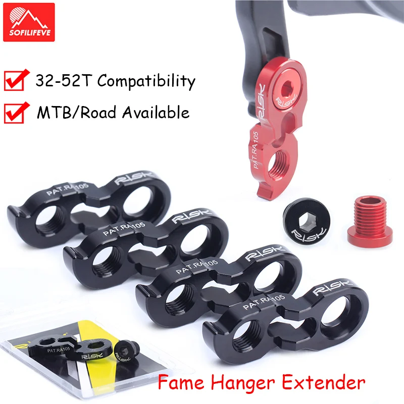 

Mountain Bike Frame Hanger Extender Fit for 34-52T Cassette for Road Bike MTB Cassette New Design for 11-46T Cassette 11 Speed