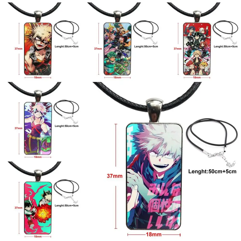 Длинное ожерелье для девушек с мотивом аниме My Hero Science Deku и Bakugou модная Длинная