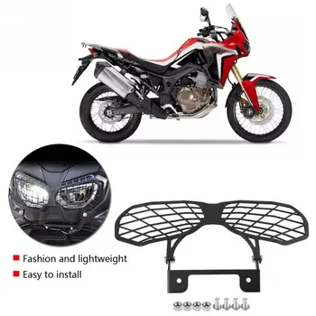 

Motorcycle Front Headlight Cover Guard Protector for Honda CRF1000L Africa Twin 2016-2017t stainless steel Moto Headlight Bracke