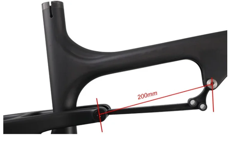 Hot sale Snow bicycle frame carbon fat bike frame suspension with travel 120mm