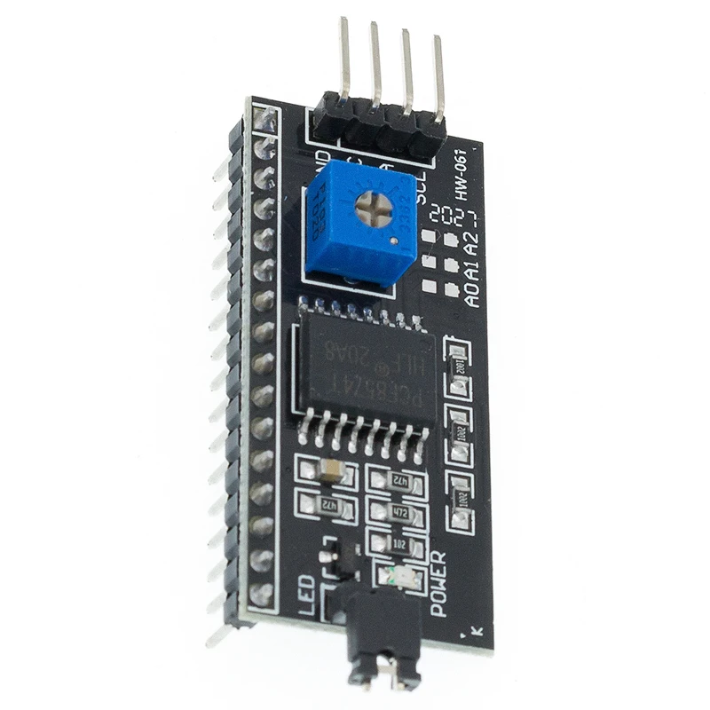 Адаптер для ЖК экрана PCF8574 IIC I2C TWI последовательный интерфейс SPI 1602 2004 LCD 1602|module