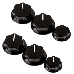 New 6Pcs Control Knob Volume Audio Control Knobs for Jazz Bass Electric Guitar Parts