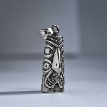 

Tribal Style Totem Pole Pendant Indian Vintage 316L Stainless Steel Amulet Jewelry Unique Gift