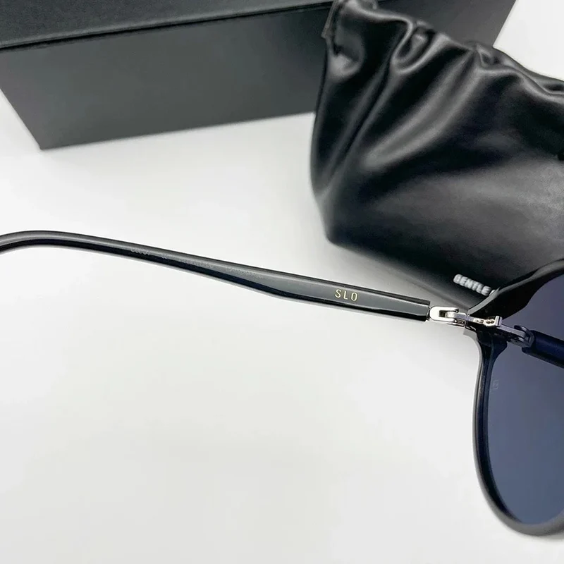 2021 New High Quality SLO Sunglasses Korea Brand GENTLE Sunglasses Women Men Round For small face Sunglasses With Original Case