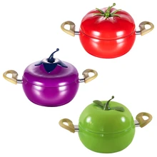 3 слоя алюминиевый кухонный суповый горшок с антипригарным фруктовым соусом сковорода котел в форме помидора без пара бытовые кухонные принадлежности