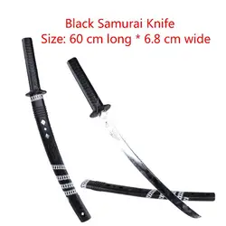 Couteau en plastique Katana japonais pour garçon, couteau d'entraînement, samouraï, jeu de Cosplay, accessoires de scène pour enfants 