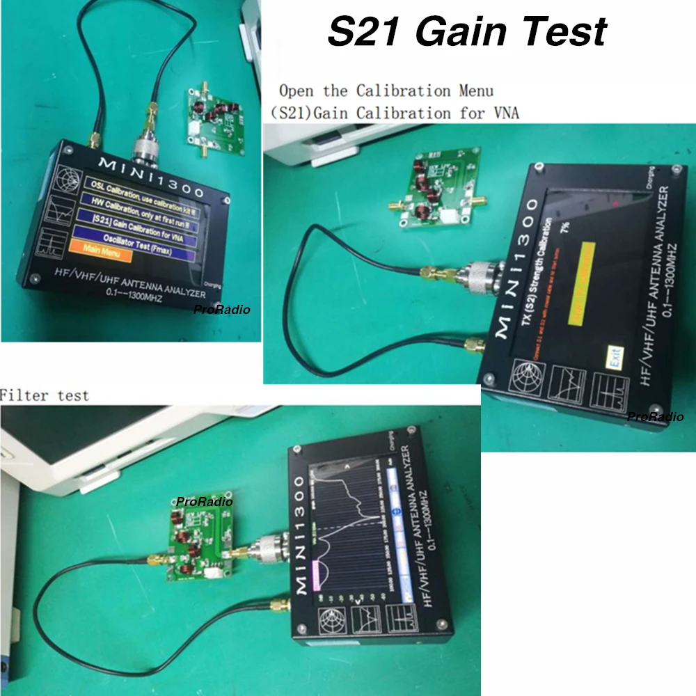 100% Оригинальный анализатор SWR антенны MiniI1300 HF/VHF/UHF антенный 4 3 &quotсенсорный ЖК