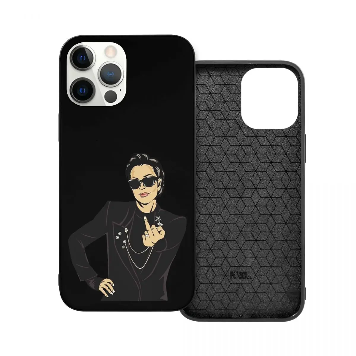 Чехол для телефона Kris Jenner из поликарбоната и ТПУ черный стеклянный чехол iPhone 13 12 11