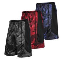 Спортивные мужские шорты для занятия баскетболом, футболом, Джерси с эластичным карманом на молнии, спортивные шорты, свободные, дышащие, быстросохнущие, для бега, тренировочная одежда