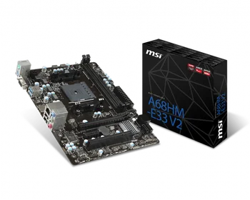 

MSI A68HM E33 V2 A68 AMD A68H DDR3 2133(OC)MHz, 32G , HDMI,,VGA, SATA, USB3.0,can support FM2 / FM2+ Desktop CPU Socket FM2/FM2+