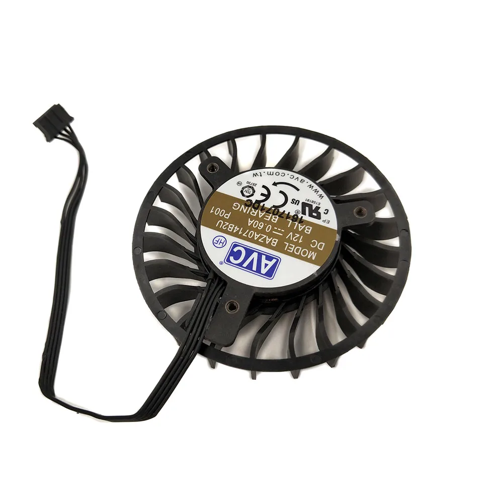 • 0.6Amp 4Pin 4 Linee Ventola Di Raffreddamento Vga Per Raffreddamento Schede Grafiche Video Gpu Quadro P4000 M4000 P001 P002