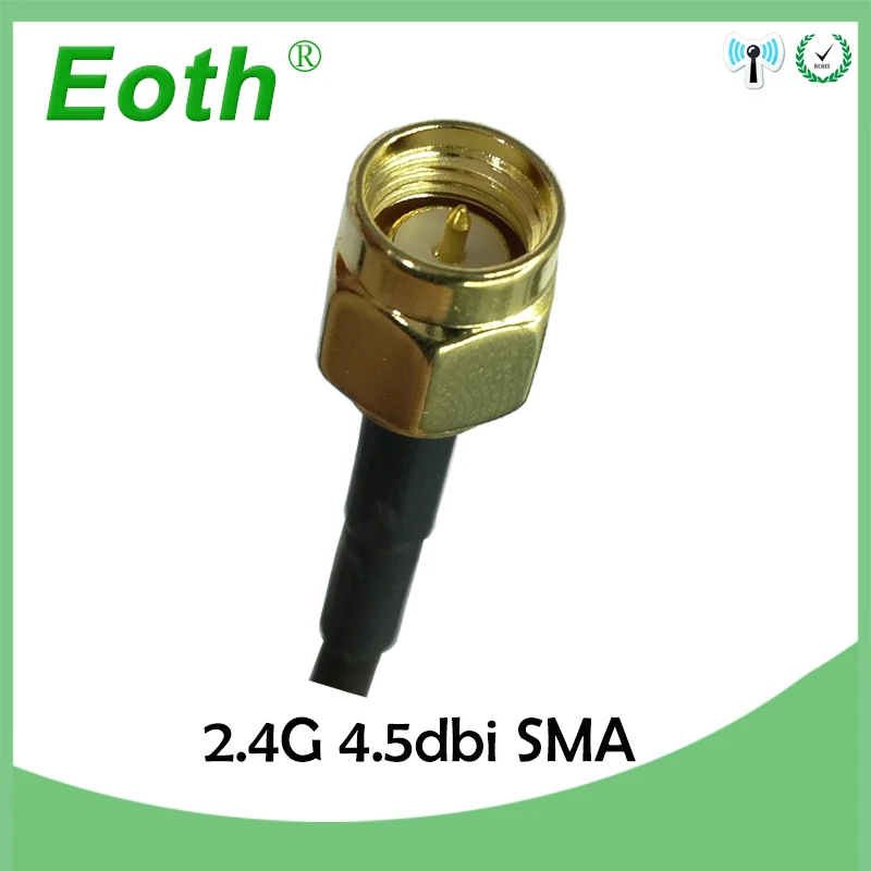 Оптовая продажа 10 шт. Wi Fi 2 4 ГГц антенна SMA разъем 8 дБи с магнитным основанием