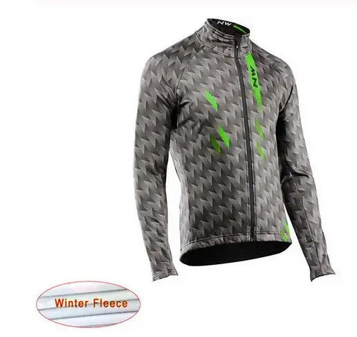 NW Pro team Men Cycling Jackets Winter Thermal Fleece Jersey Bicycle Cycling Warm MTB Bike Clothing Jacket Multiple choices - Цвет: 10