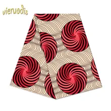 6 ярдов африканская восковая печатная ткань голландская хлопок ткани, материал Дашики батик настоящий цветочный для платья A000330