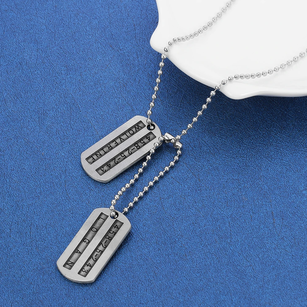 Disney Marvel Movie X-men Origins: Wolverine Pendant Necklace Logan Hang  Tag Neck Chain Fans Collection Commemorative Jewelry - Necklace - AliExpress