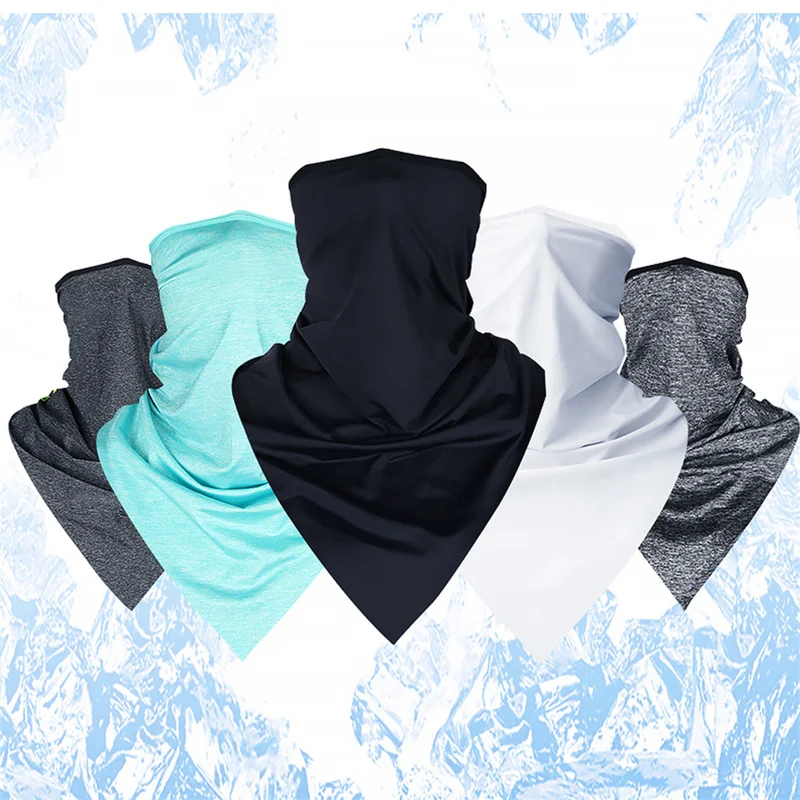 1PC Outdoor Cycling Breathable Ice Silk Neck Cover Face Bandana Windproof Dust Cool Scarf Wrap Sports Neckwear Headband |