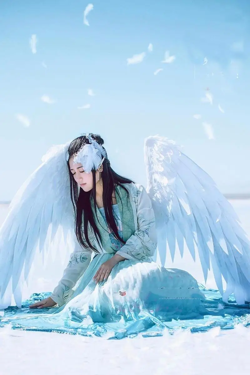 Костюм ручной работы красивые белые черные ангельские крылья с перьями для модных шоу съемки реквизит игровой костюм для косплея вечерние Декор