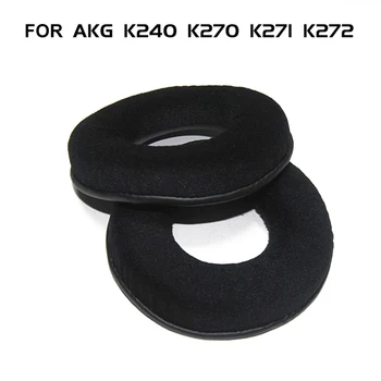 

1 Pair Cushion On-Ear Replacement Headphones Ear Pads Wireless Headset Round Audio Durable Velour Soft For AKG K240 K270