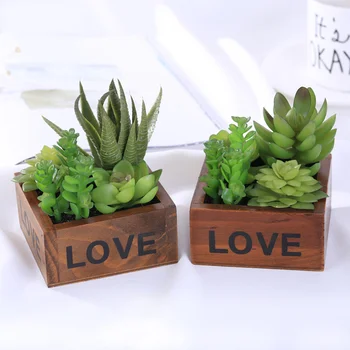 

2pcs Imitated Plant Bonsai Cute Lovely Simulated Succulent Plants Plant Ornament for Bedroom Home Office