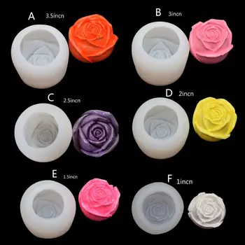 

Rose Ice Tray Mold Reusable Food Grade Silicone Flower Epoxy Resin Mold Crafts F3MF