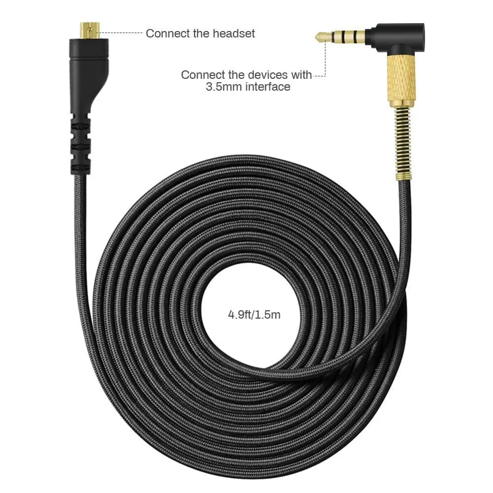 OFC Replacement Stereo Audio Cable Extension Music Cord for SteelSeries Arctis 3 5 7 9X Pro Wireless Gaming Headphone Headset
