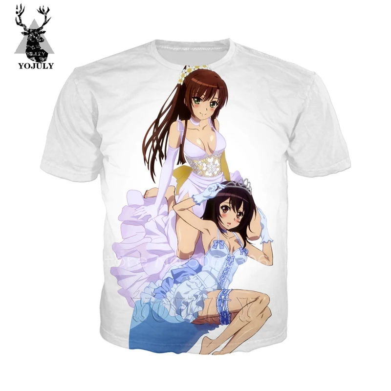 6 Футболка strike the blood Kaleido Blood off white, мужские футболки с 3d принтом в стиле аниме, уличная одежда, удобные топы с круглым вырезом, странные вещи A436 - Цвет: 6