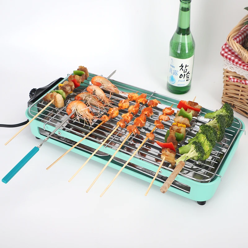 

Home Non-stick Electric Grill Smokeless Barbecue Tray Electric Baking Pan