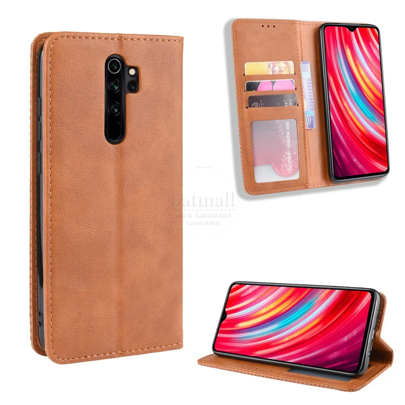  Luxury Retro Slim Magnetic Leather Flip Cover For Xiaomi Redmi Note 8 Pro / Redmi 8 Case Book Walle - 4000128504943