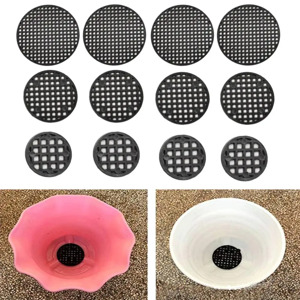 50Pcs Hollow Garden Bonsai Flower Pot Bottom Grid Mat Prevent Soil Loss Mesh Pad | Дом и - Цена: 