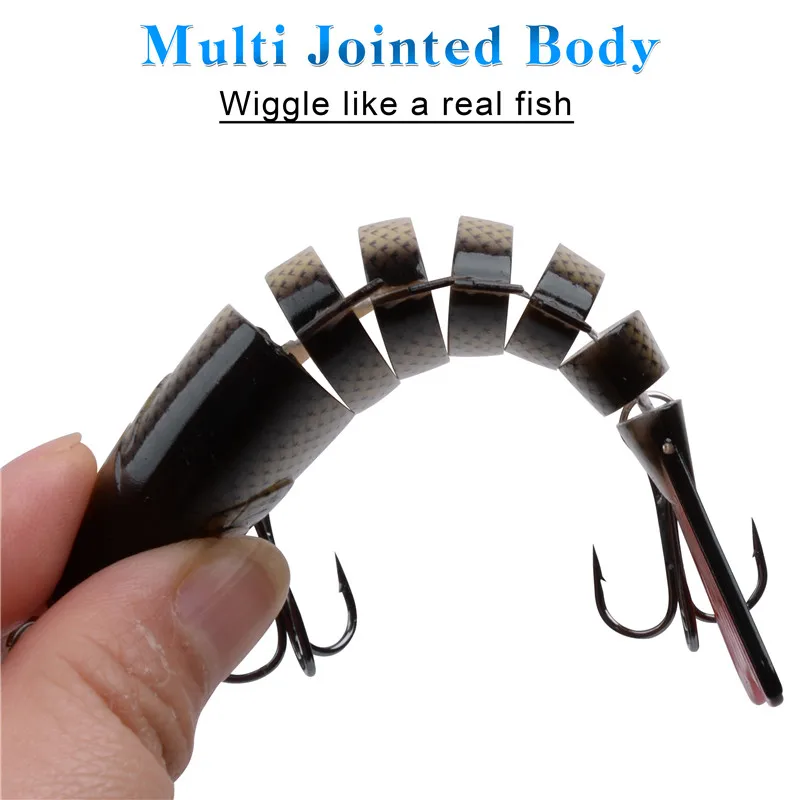 5Pcs 15g Multi Jointed Angeln Locken Swimbaits Langsam Sinkende Schwimmen köder für Bass locken Forelle Zander Topwater künstliche Köder – Detail 2