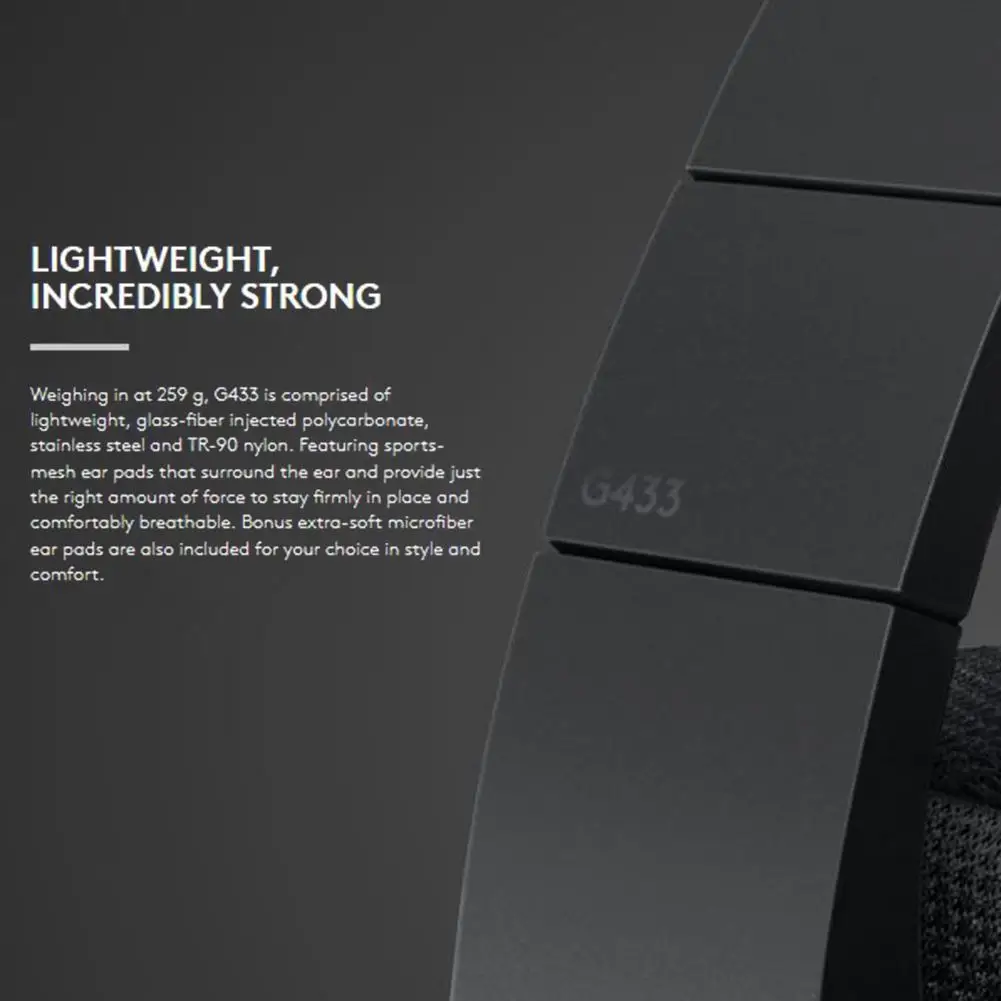 Проводные наушники Logitech G433 X 7 1 игровая гарнитура объемного звучания для ПК PS4 PRO