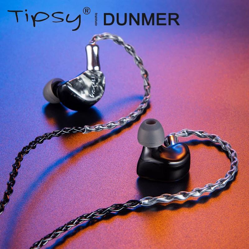Tipsy Dunmer HIFI аудио 9,2 мм Динамический драйвер наушники-вкладыши с 2 Pin 0,78 мм съемный кабель
