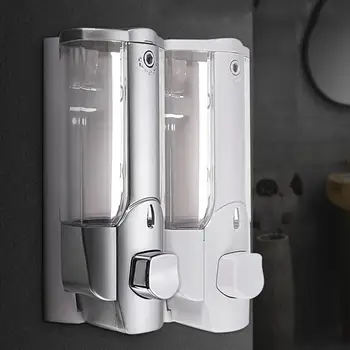 

Wall Mounted Shampoo Soap Dispenser Sanitizer Bathroom Shower Liquid Lotion Pump ds99