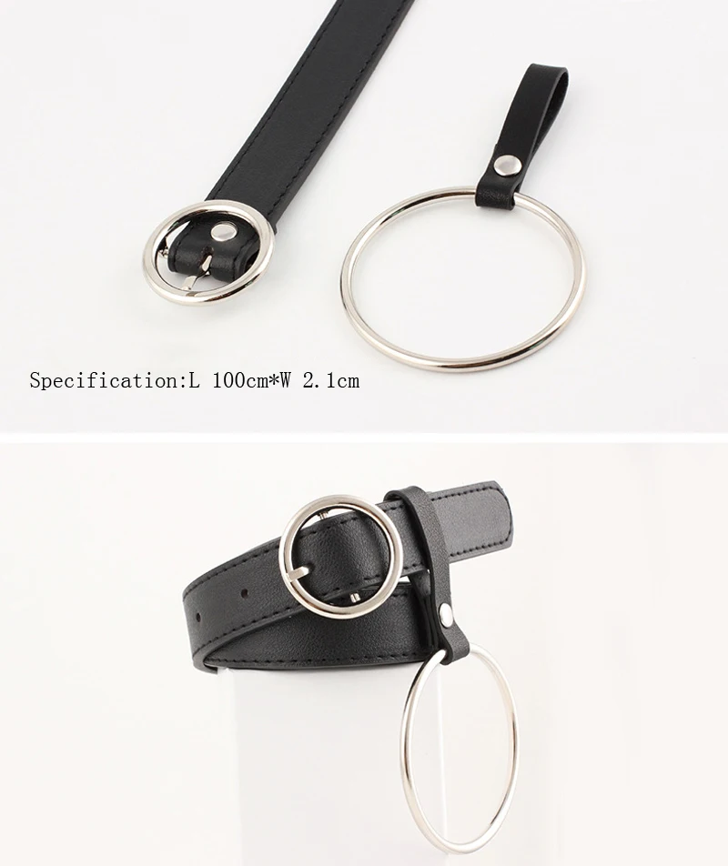 Women Ring Belt Leather Geometric Heart Pin Buckle Belts Ladies Fringe Tassel Wide Waist Belts for Women Retro Jeans Waistband