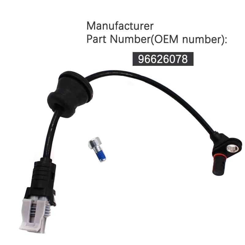 

Black Front ABS Wheel Speed Sensor For Pontiac Chevrolet Equinox Captiva Saturn Opel 2007-2013 96626078,19256115,5S8403,ALS1748