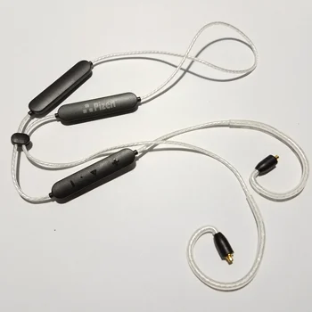 

QCC3034 APTX HD Bluetooth Cable 5.0 APTX LL APTX AAC 2PIN MMCX type C OCC silver plated Cable MIC For IE80S SE535 UE18 W4R TF10