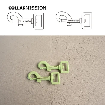 

10pcs/lot Green baking paint dog clip durable and strong swivel hook We provide laser engraving service customize LOGO CPK25G