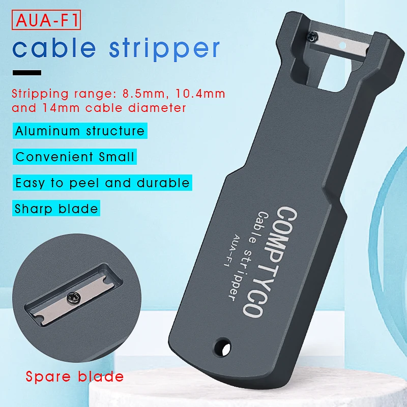 AUA-F1 Optical Fiber Longitudinal Stripper 8.5mm 10.4mm 14mm  Cable Stripper Cable Sheath Slitter Cable Jacket Cutter Tools