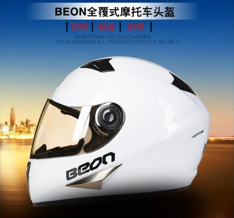 Новая Сертификация ECE, Нидерланды, BEON, полный шлем мотоцикла, Мотокросс Мотоцикл, шлемы, изготовленные из АБС-пластик линза козырек