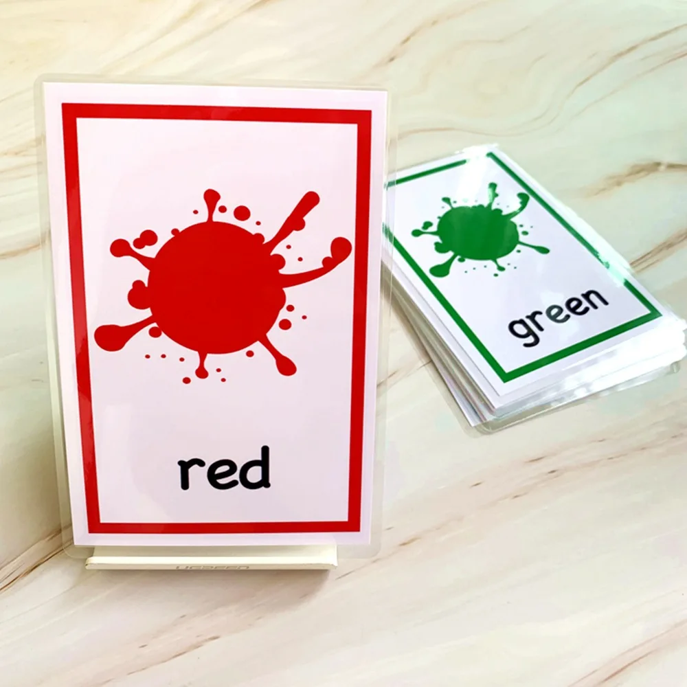 12pcs colors flash cards zeenk