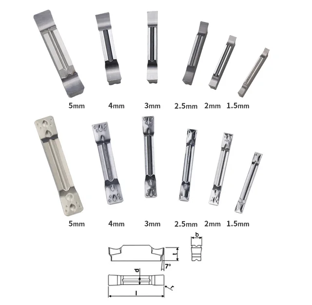 Zorqon MGMN150-G Lot De 10 Inserts De Rainurage En Carbure De Tungstène