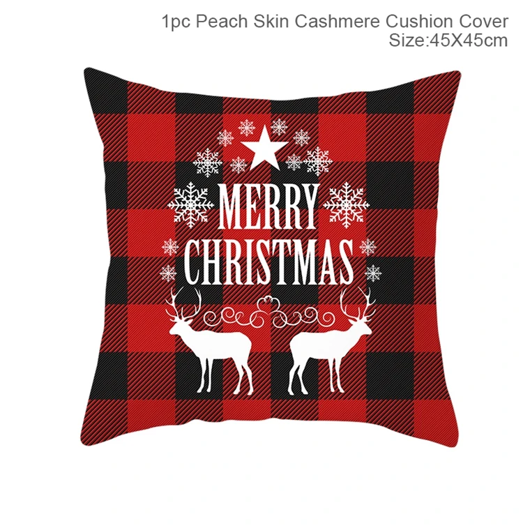 Cushion cover 02 Новогодний фартук для кухни рождественские украшения для дома рождественские украшения Рождественский Декор новогодний - Цвет: Cushion cover 02